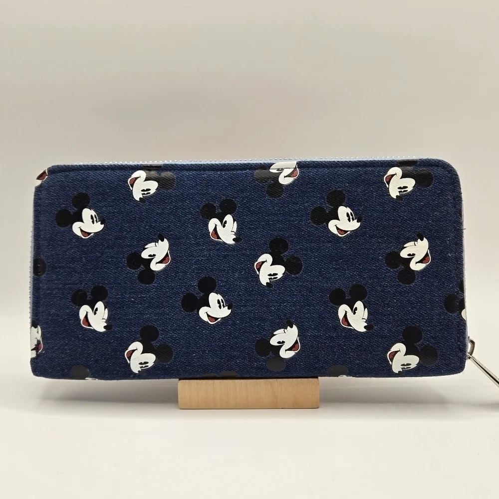 Loungefly Mickey Denim Disney Parks Wallet
